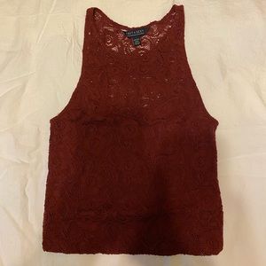 lace tank top crop top